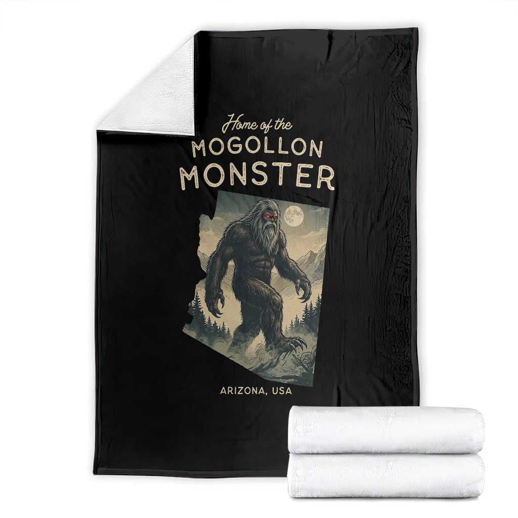 Arizona Cryptid Lover Throw Blanket Home Of The Mogollon Monster