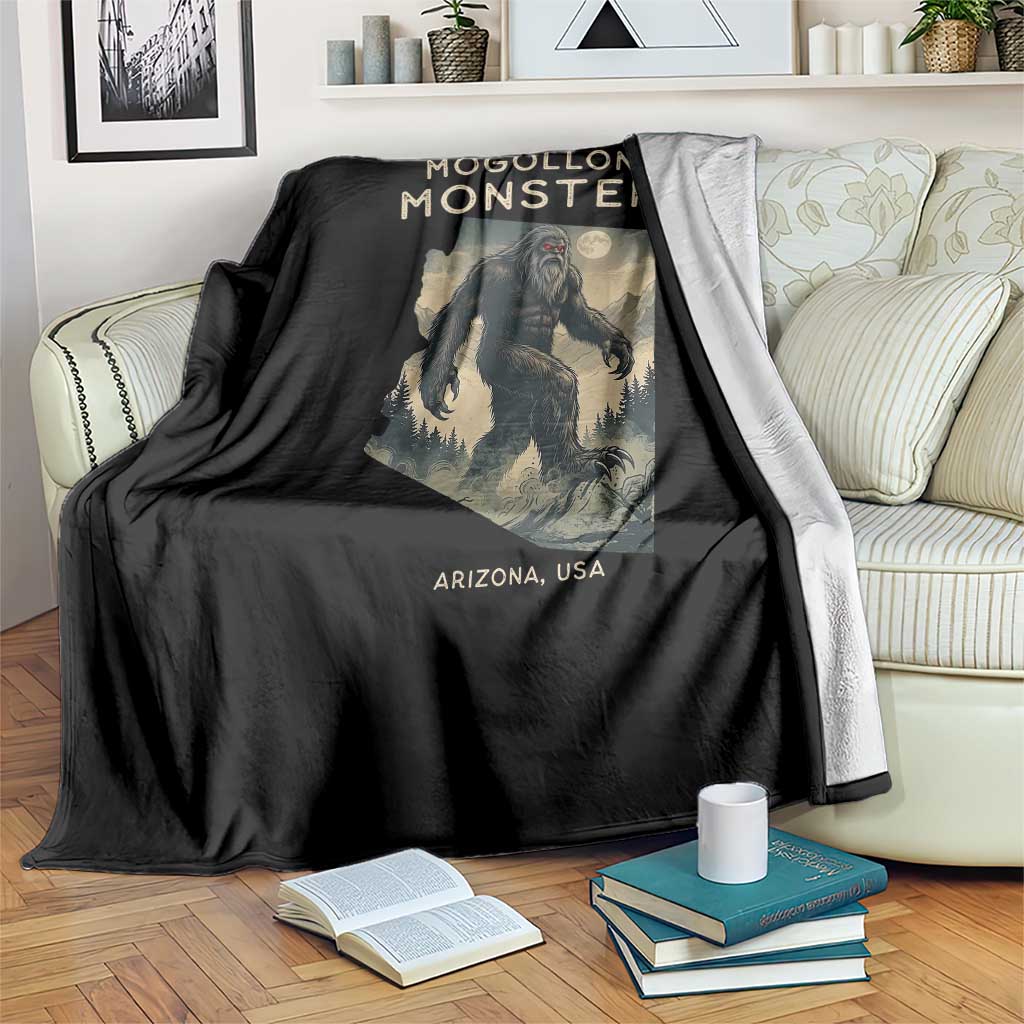 Arizona Cryptid Lover Throw Blanket Home Of The Mogollon Monster