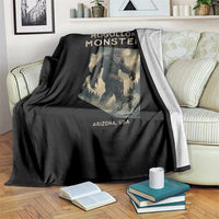 Arizona Cryptid Lover Throw Blanket Home Of The Mogollon Monster