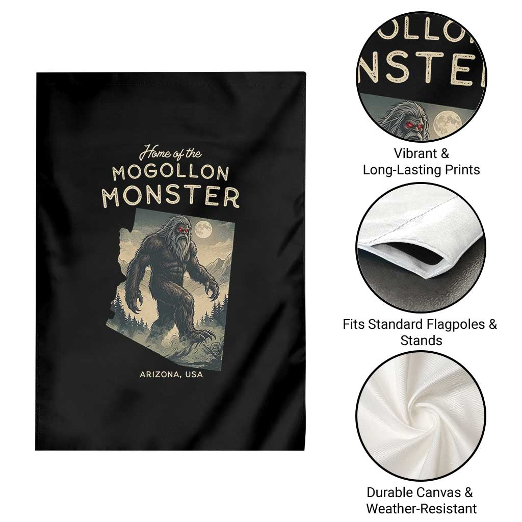 Arizona Cryptid Lover Garden Flag Home Of The Mogollon Monster