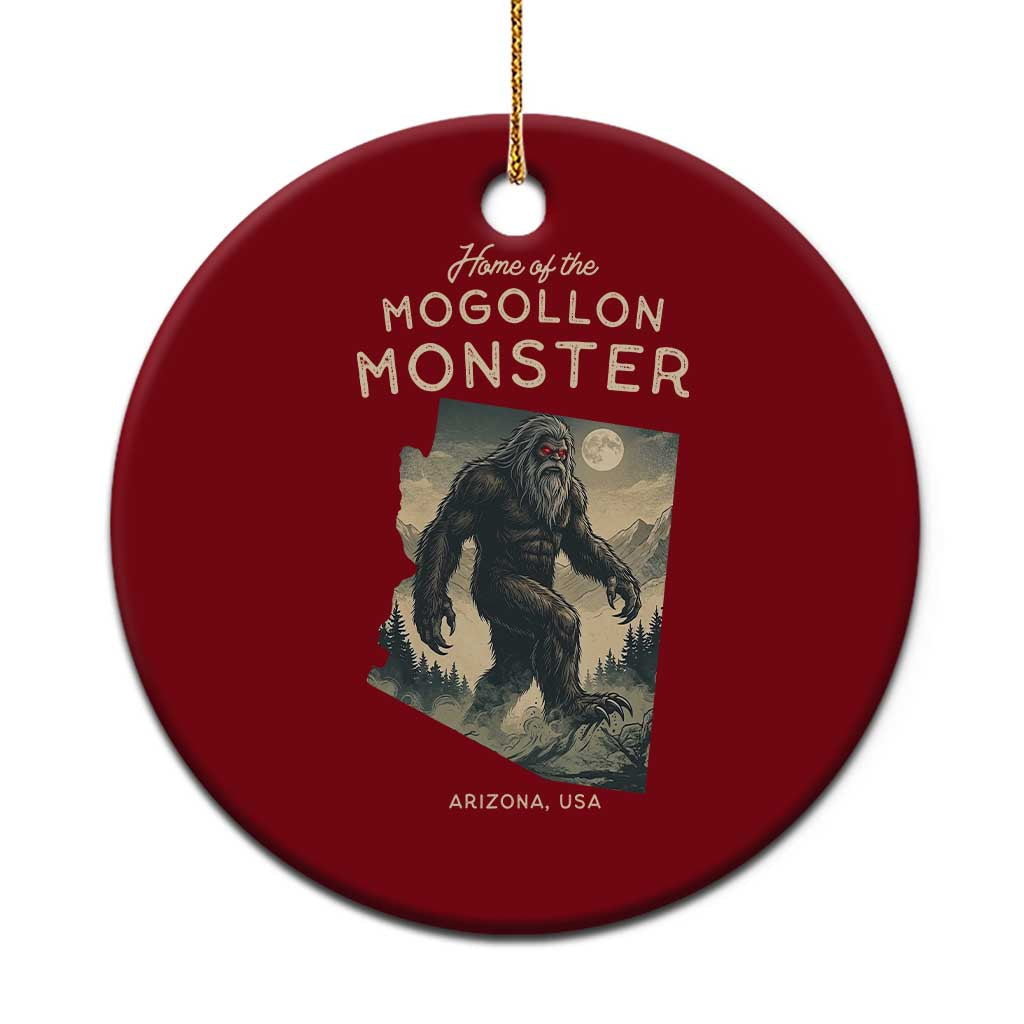 Arizona Cryptid Lover Ceramic Ornament Home Of The Mogollon Monster