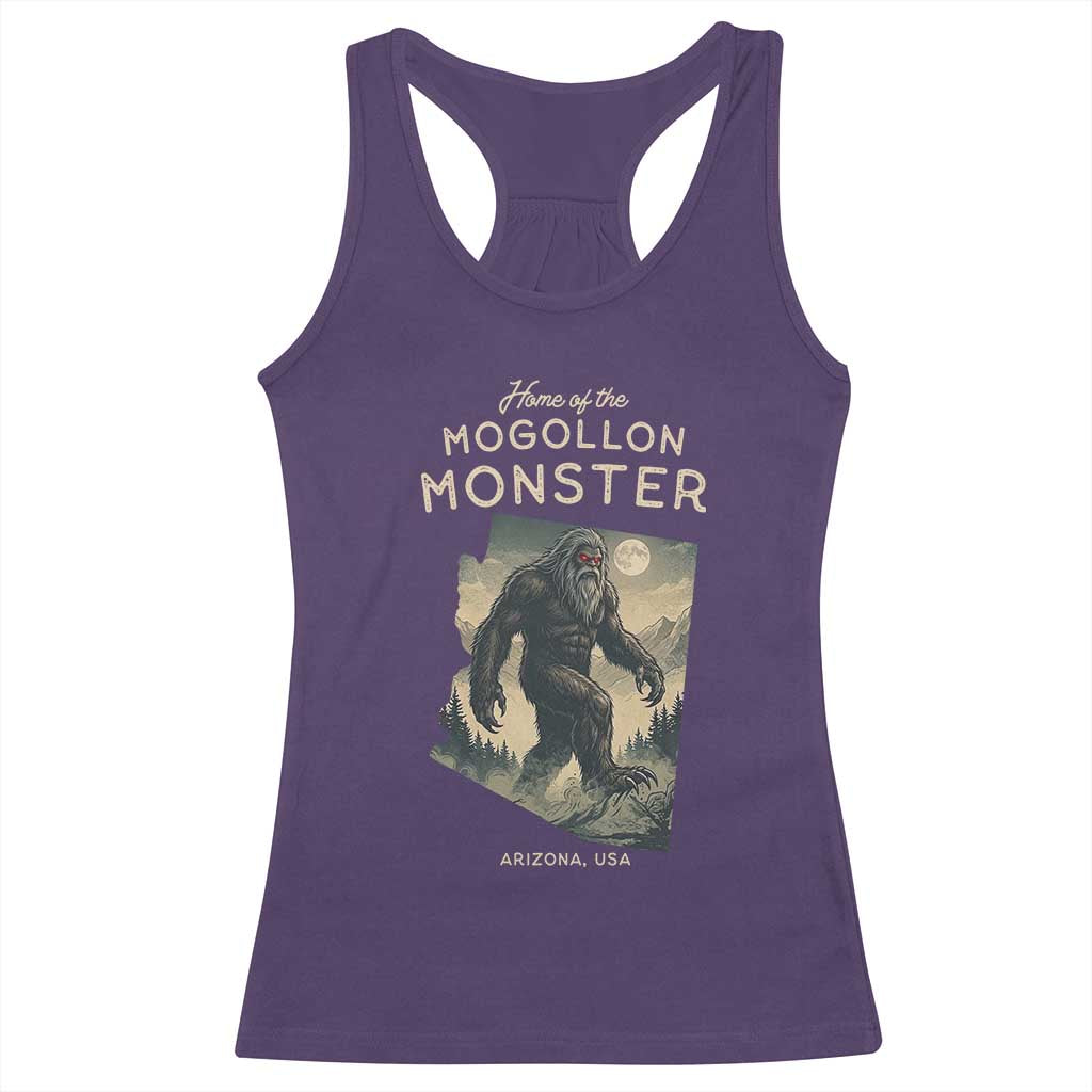 Arizona Cryptid Lover Racerback Tank Top Home Of The Mogollon Monster