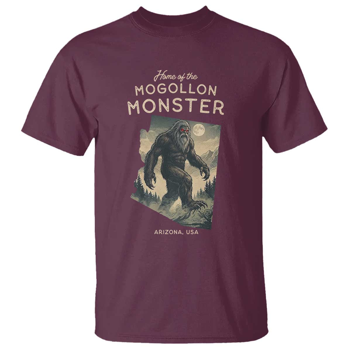 Arizona Cryptid Lover T Shirt Home Of The Mogollon Monster