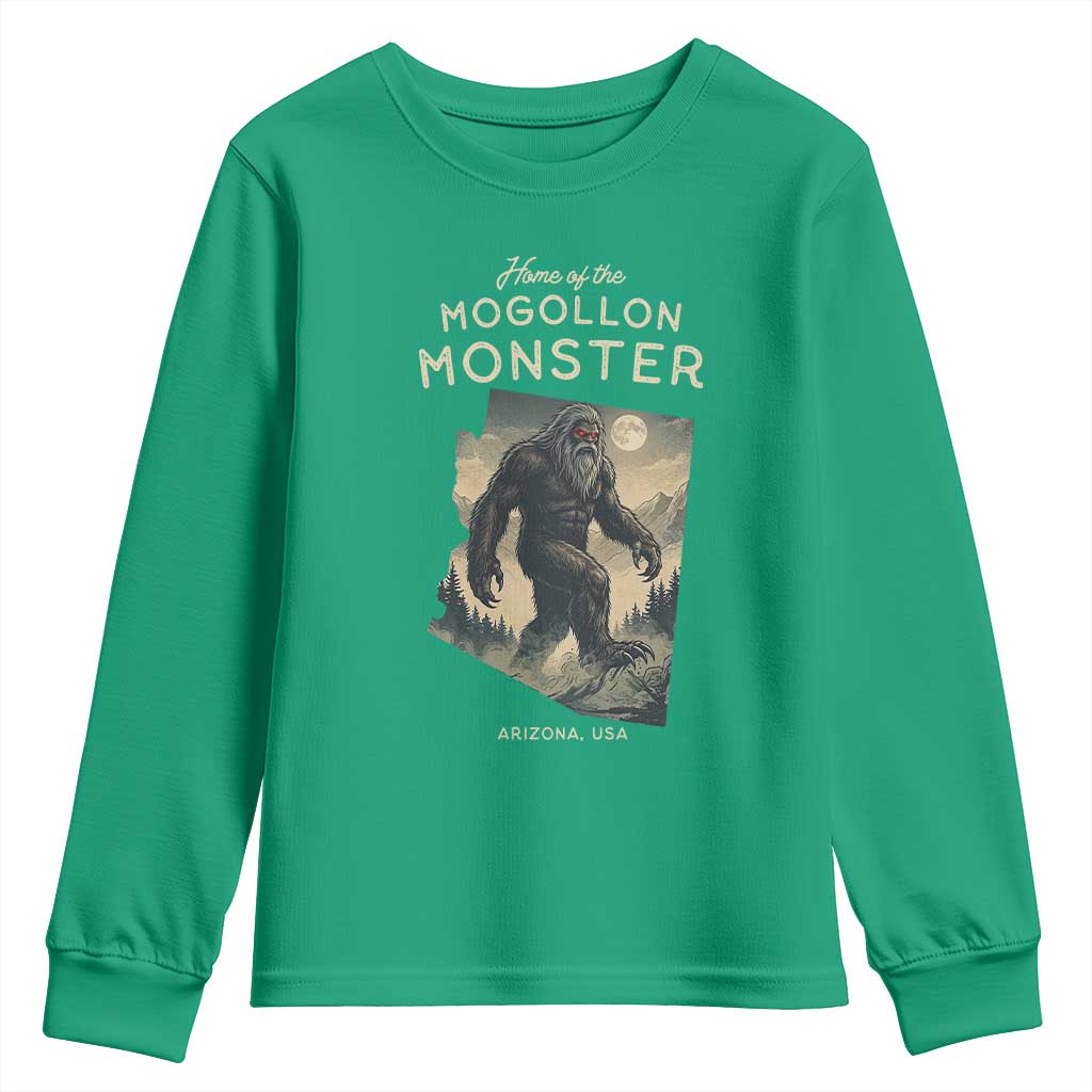 Arizona Cryptid Lover Youth Sweatshirt Home Of The Mogollon Monster