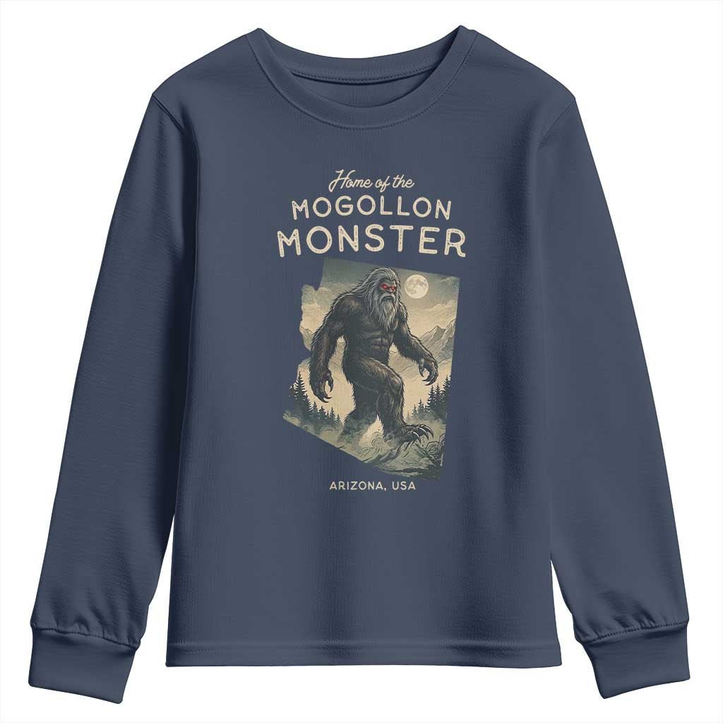 Arizona Cryptid Lover Youth Sweatshirt Home Of The Mogollon Monster