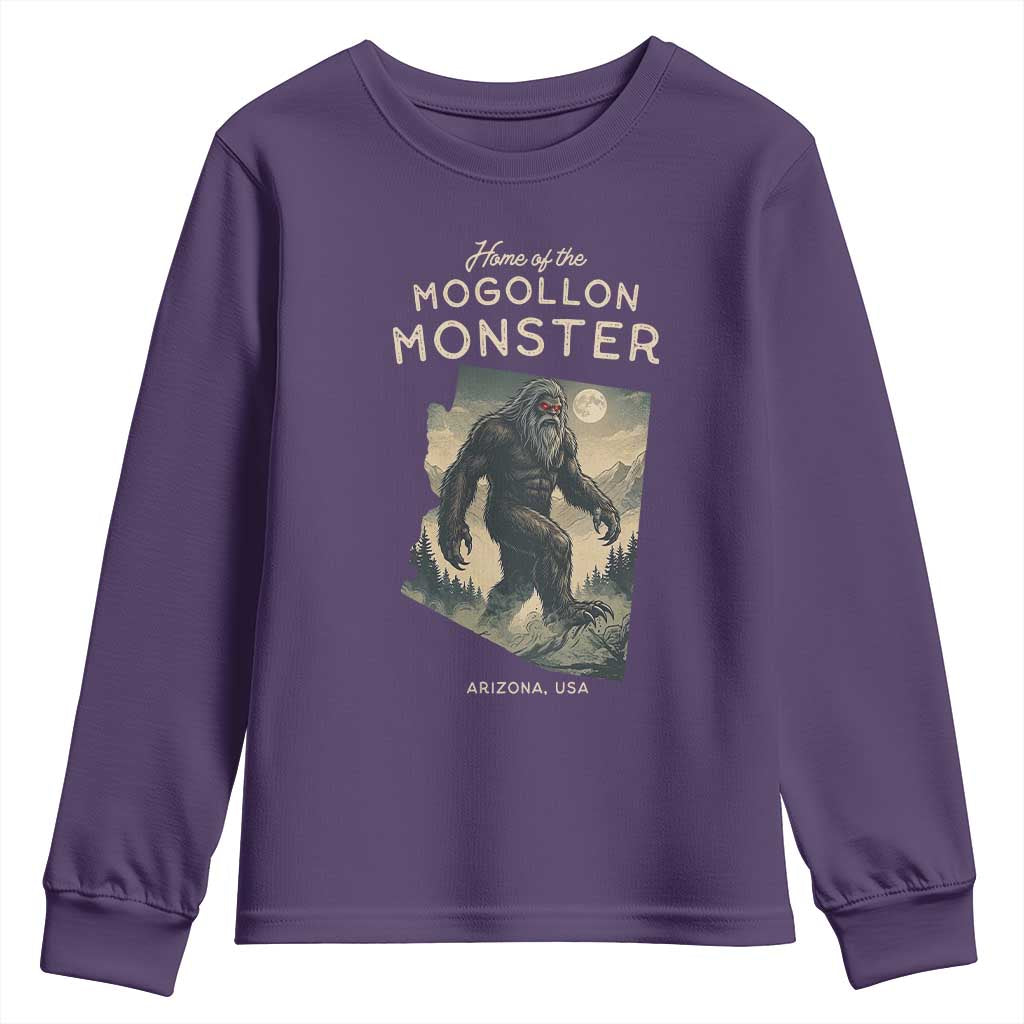 Arizona Cryptid Lover Youth Sweatshirt Home Of The Mogollon Monster