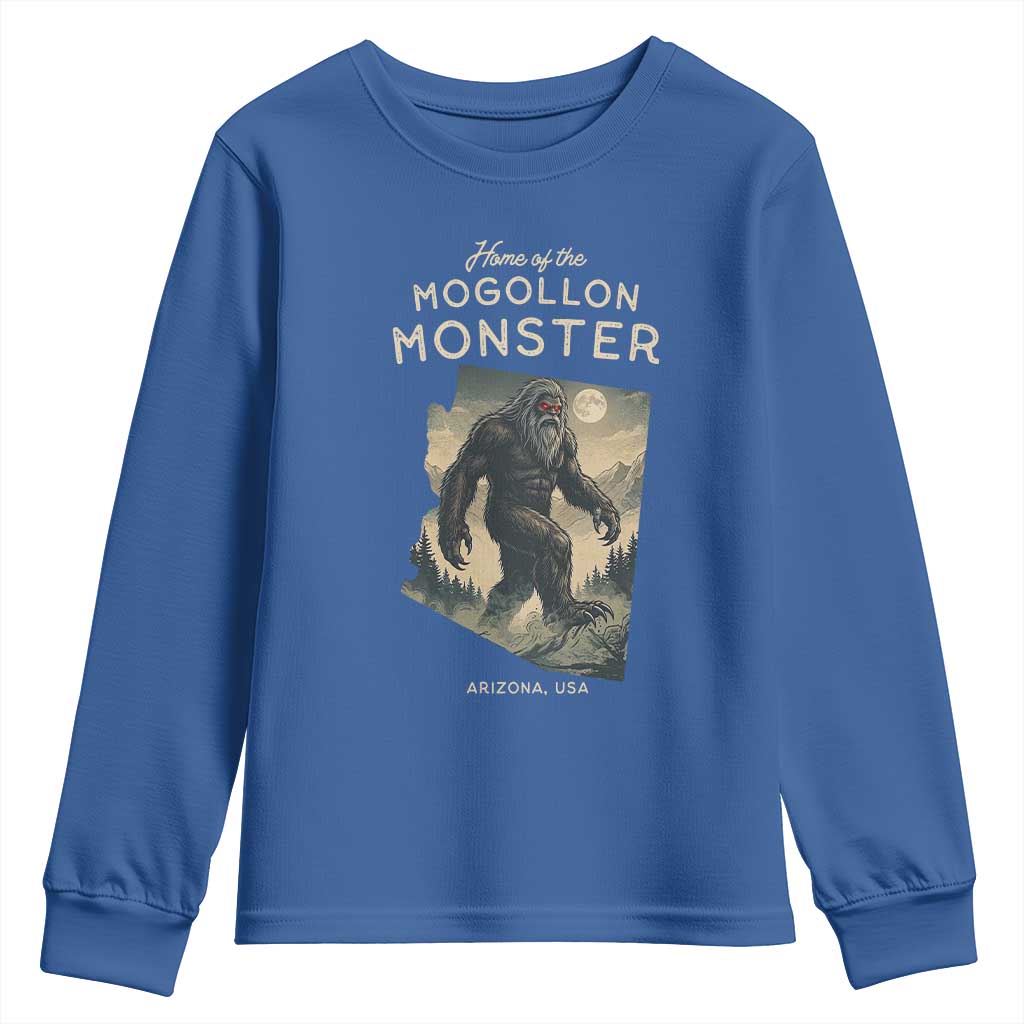 Arizona Cryptid Lover Youth Sweatshirt Home Of The Mogollon Monster