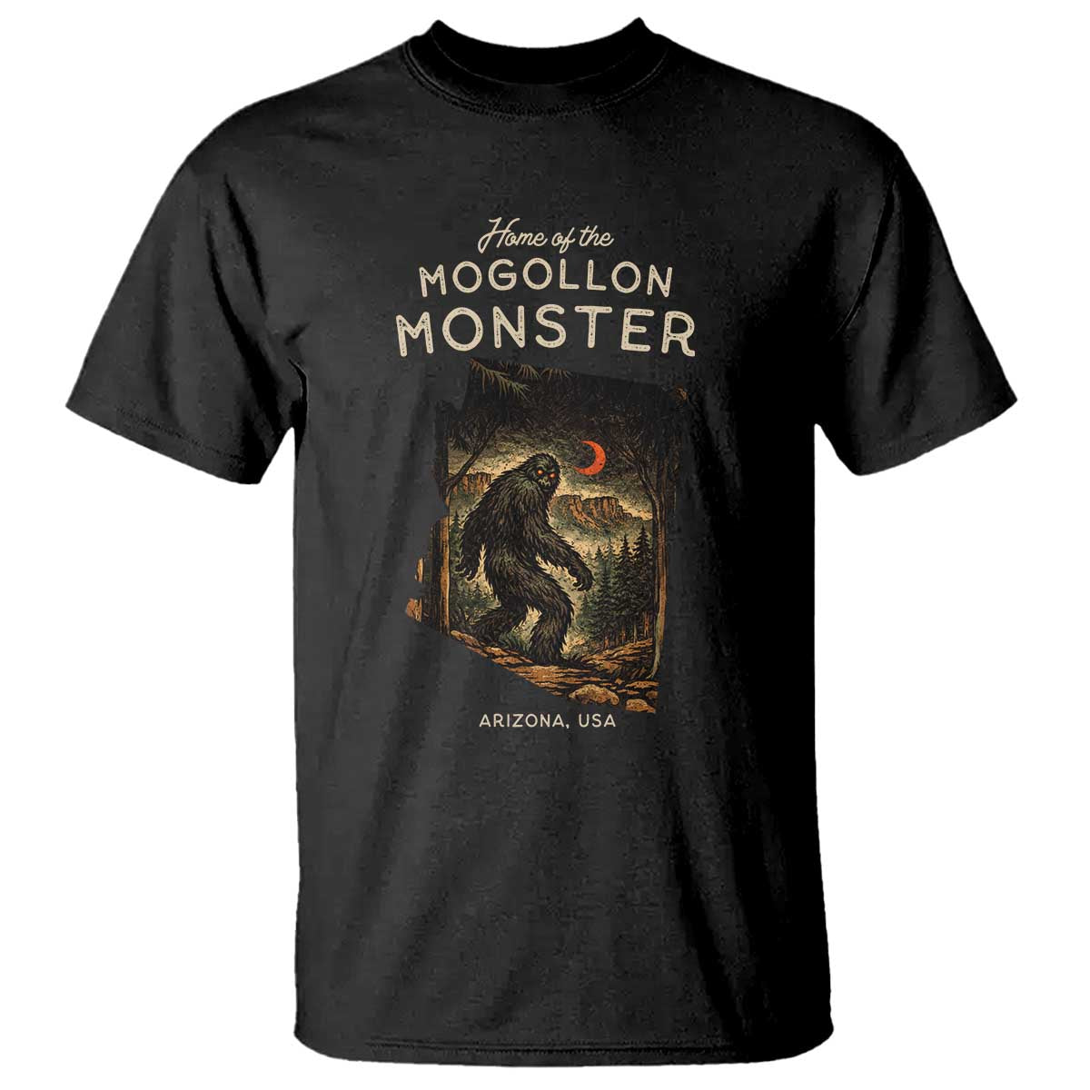 Mogollon Monster Arizona T Shirt Home Of The Cryptid Lover