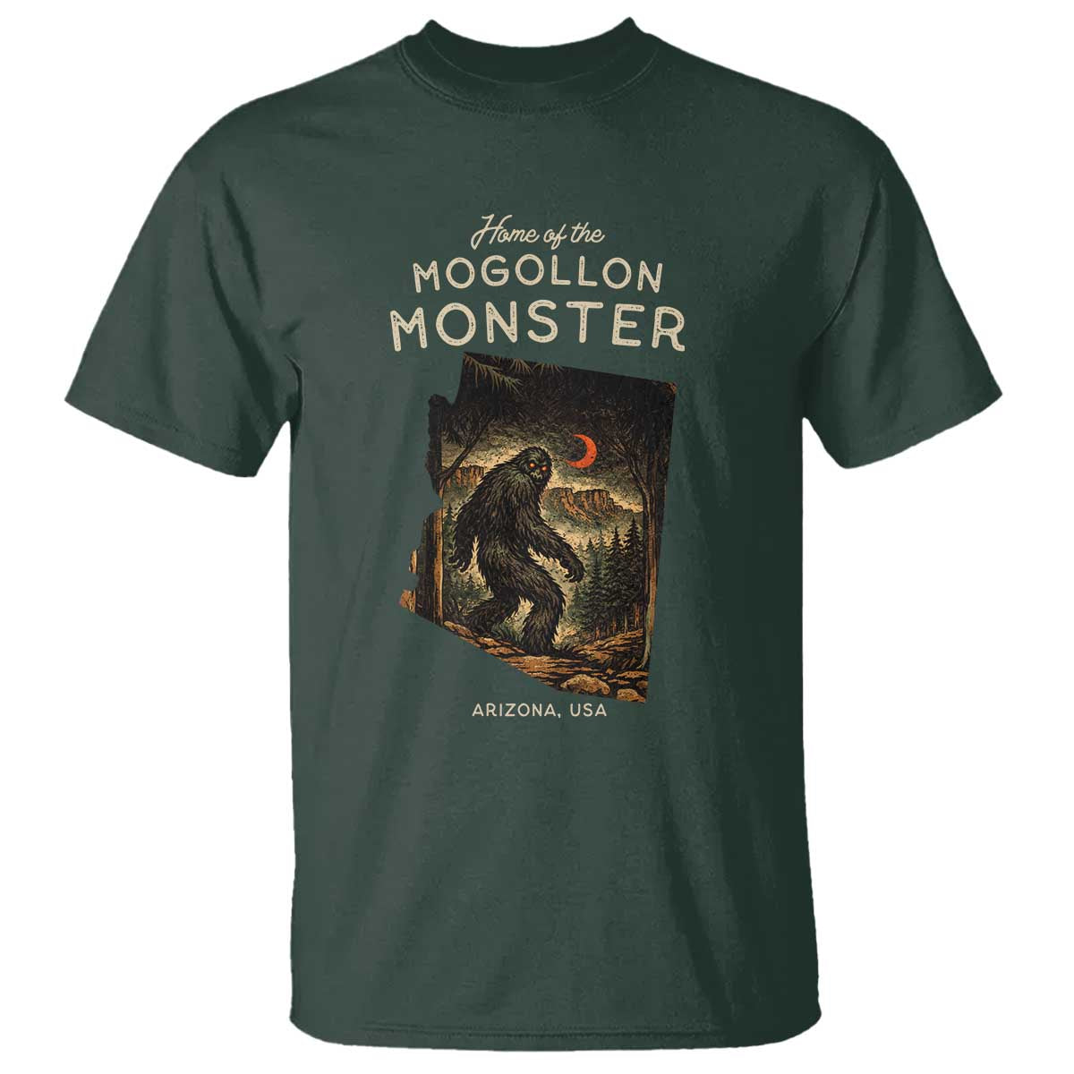 Mogollon Monster Arizona T Shirt Home Of The Cryptid Lover