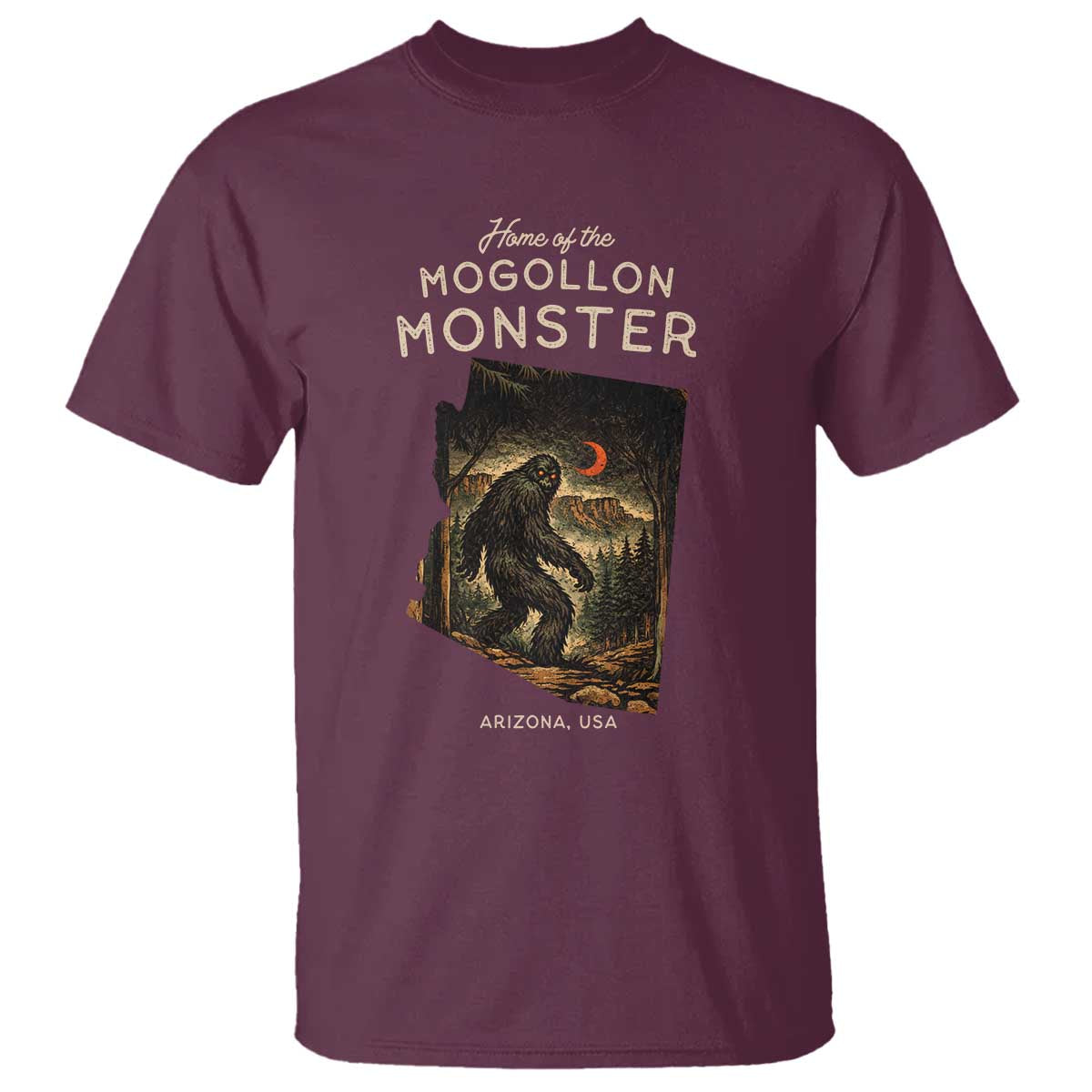 Mogollon Monster Arizona T Shirt Home Of The Cryptid Lover