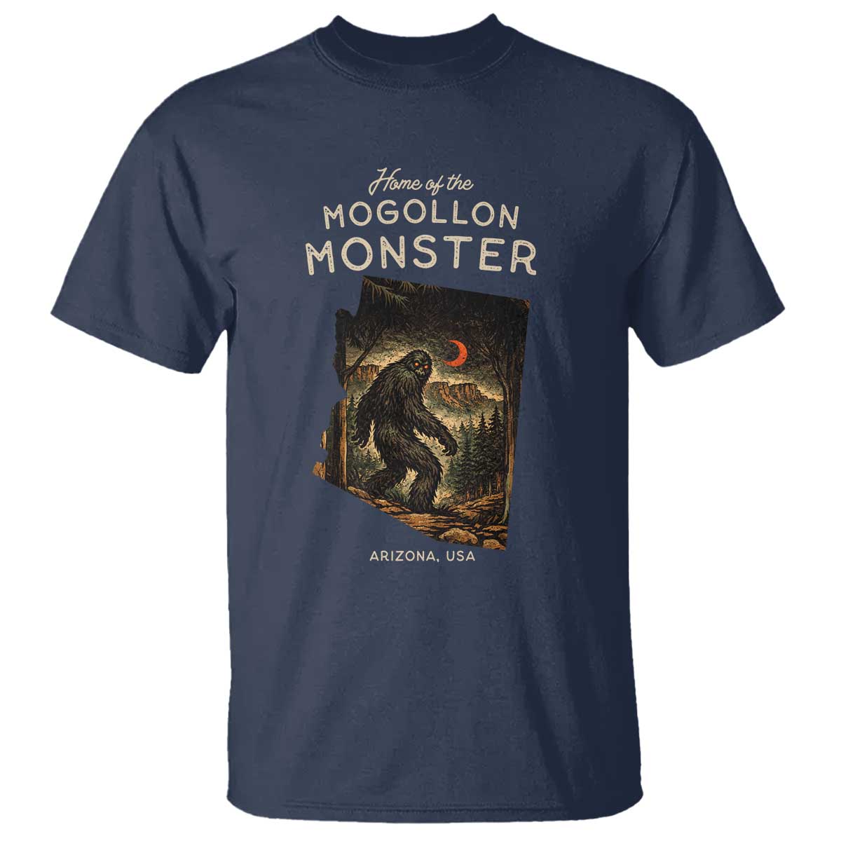 Mogollon Monster Arizona T Shirt Home Of The Cryptid Lover