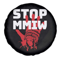 Indigenous Women Awareness Spare Tire Cover Stop MMIW Red Handprint Graphic