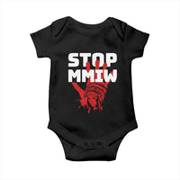 Indigenous Women Awareness Baby Onesie Stop MMIW Red Handprint Graphic