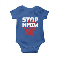 Indigenous Women Awareness Baby Onesie Stop MMIW Red Handprint Graphic