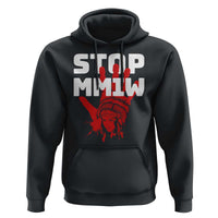Indigenous Women Awareness Hoodie Stop MMIW Red Handprint Graphic