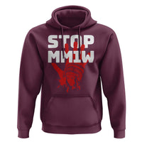 Indigenous Women Awareness Hoodie Stop MMIW Red Handprint Graphic
