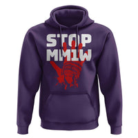 Indigenous Women Awareness Hoodie Stop MMIW Red Handprint Graphic