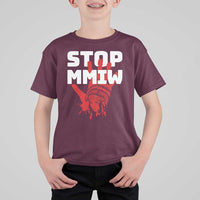 Indigenous Women Awareness T Shirt For Kid Stop MMIW Red Handprint Graphic