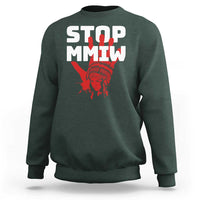 Indigenous Women Awareness Sweatshirt Stop MMIW Red Handprint Graphic