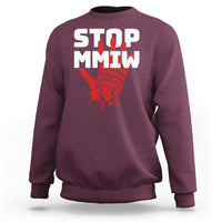 Indigenous Women Awareness Sweatshirt Stop MMIW Red Handprint Graphic