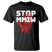 Indigenous Women Awareness T Shirt Stop MMIW Red Handprint Graphic
