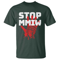 Indigenous Women Awareness T Shirt Stop MMIW Red Handprint Graphic