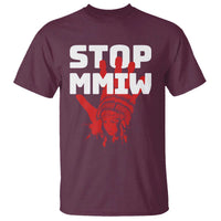 Indigenous Women Awareness T Shirt Stop MMIW Red Handprint Graphic