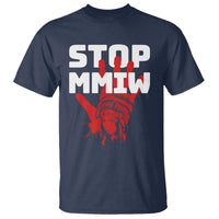 Indigenous Women Awareness T Shirt Stop MMIW Red Handprint Graphic