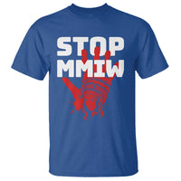 Indigenous Women Awareness T Shirt Stop MMIW Red Handprint Graphic