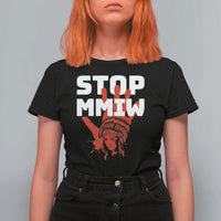 Indigenous Women Awareness T Shirt For Women Stop MMIW Red Handprint Graphic