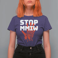 Indigenous Women Awareness T Shirt For Women Stop MMIW Red Handprint Graphic