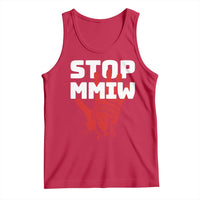 Indigenous Women Awareness Tank Top Stop MMIW Red Handprint Graphic