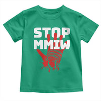 Indigenous Women Awareness Toddler T Shirt Stop MMIW Red Handprint Graphic