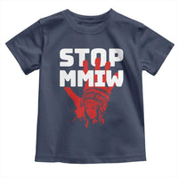 Indigenous Women Awareness Toddler T Shirt Stop MMIW Red Handprint Graphic
