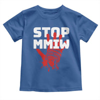 Indigenous Women Awareness Toddler T Shirt Stop MMIW Red Handprint Graphic