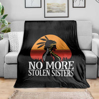MMIW Awareness Throw Blanket No More Stolen Sisters Native American Gift