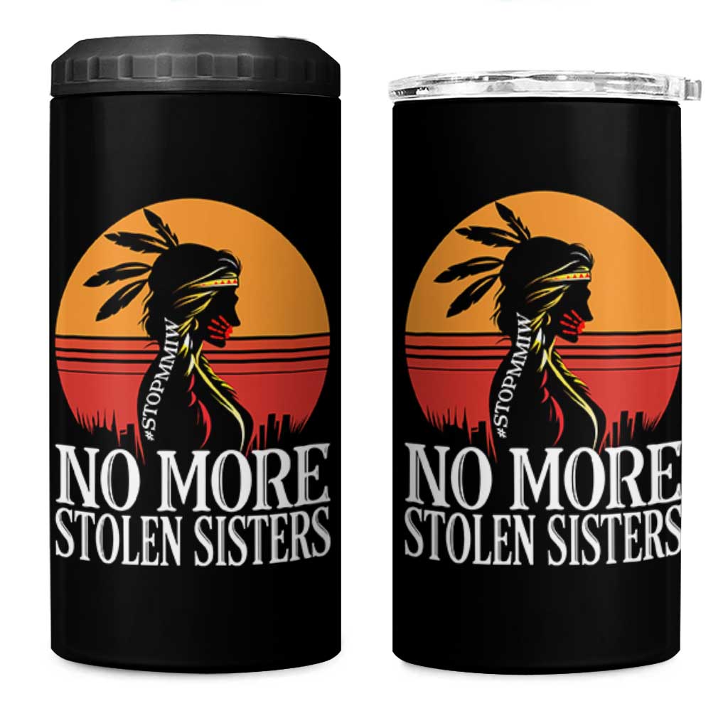 MMIW Awareness 4 in 1 Can Cooler Tumbler No More Stolen Sisters Native American Gift
