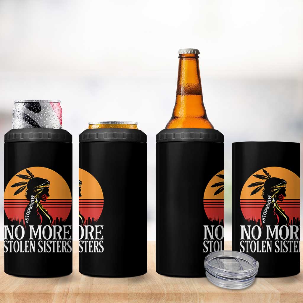 MMIW Awareness 4 in 1 Can Cooler Tumbler No More Stolen Sisters Native American Gift