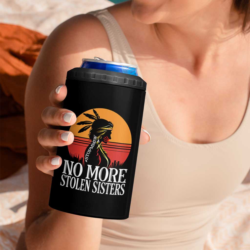 MMIW Awareness 4 in 1 Can Cooler Tumbler No More Stolen Sisters Native American Gift