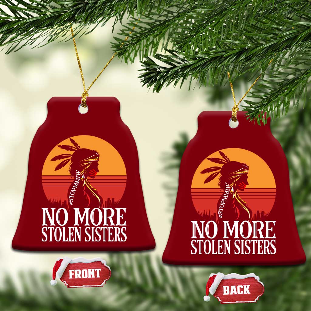 MMIW Awareness Ceramic Ornament No More Stolen Sisters Native American Gift
