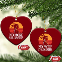 MMIW Awareness Ceramic Ornament No More Stolen Sisters Native American Gift