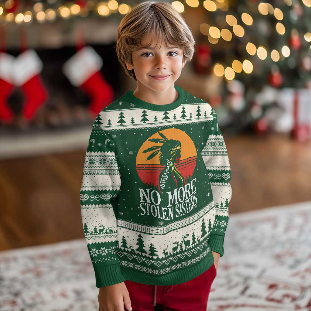MMIW Awareness Ugly Christmas Sweater No More Stolen Sisters Native American Gift