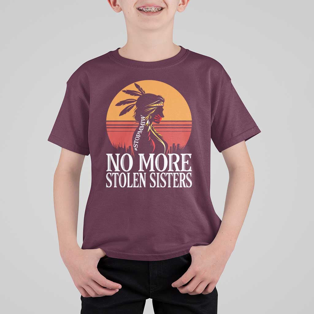 MMIW Awareness T Shirt For Kid No More Stolen Sisters Native American Gift