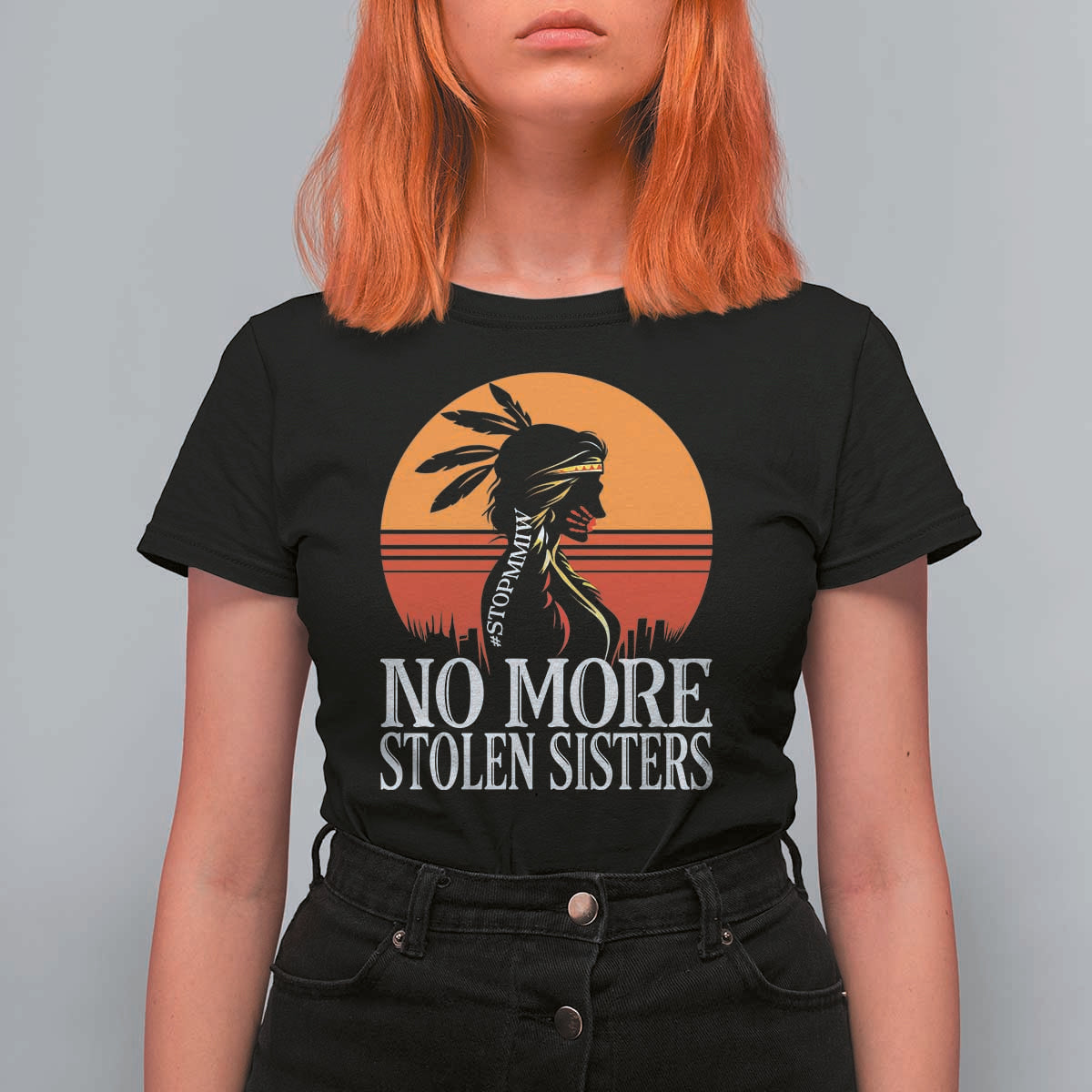 MMIW Awareness T Shirt For Women No More Stolen Sisters Native American Gift