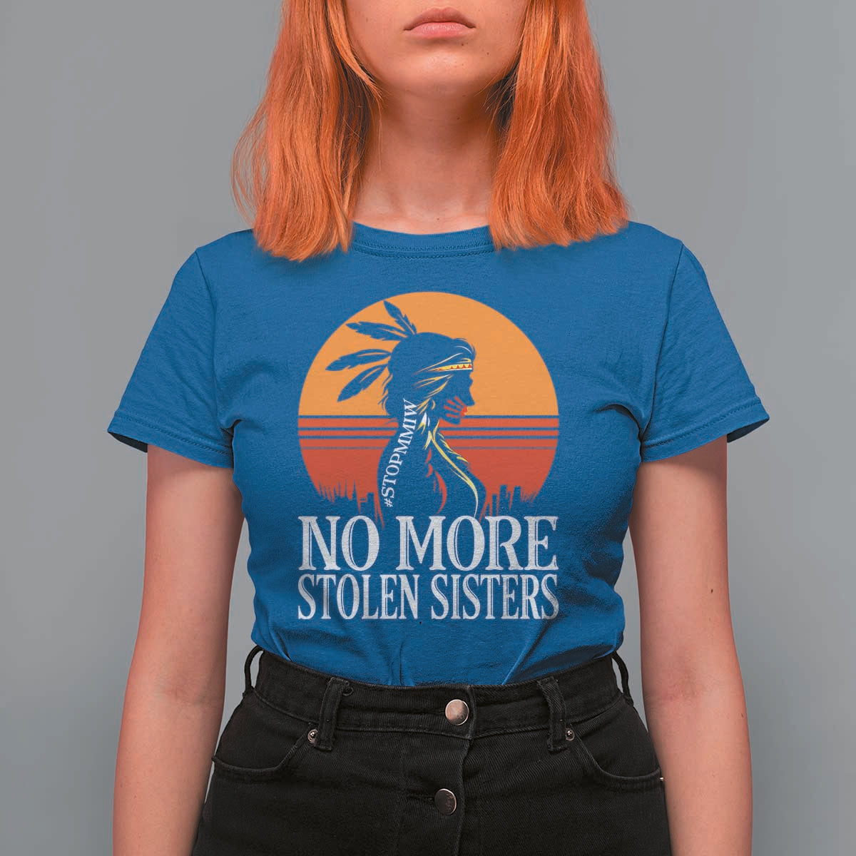MMIW Awareness T Shirt For Women No More Stolen Sisters Native American Gift