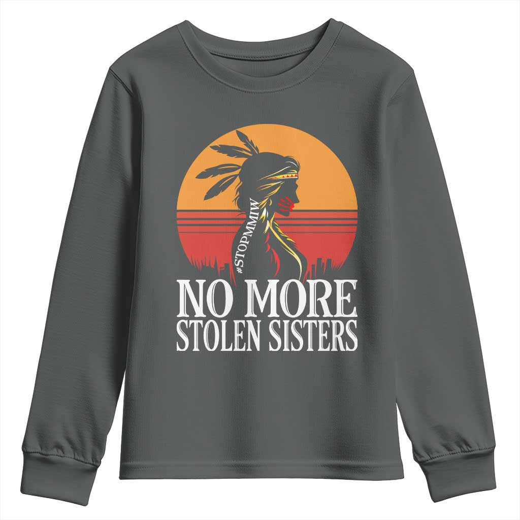 MMIW Awareness Youth Sweatshirt No More Stolen Sisters Native American Gift