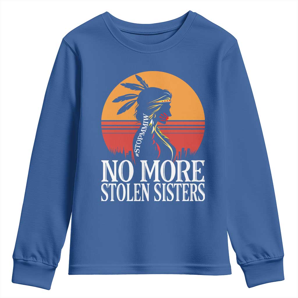 MMIW Awareness Youth Sweatshirt No More Stolen Sisters Native American Gift
