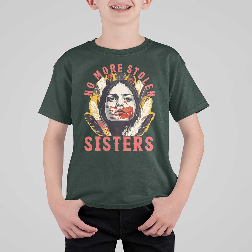 Native American Awareness Gift T Shirt For Kid No More Stolen Sisters MMIW Support
