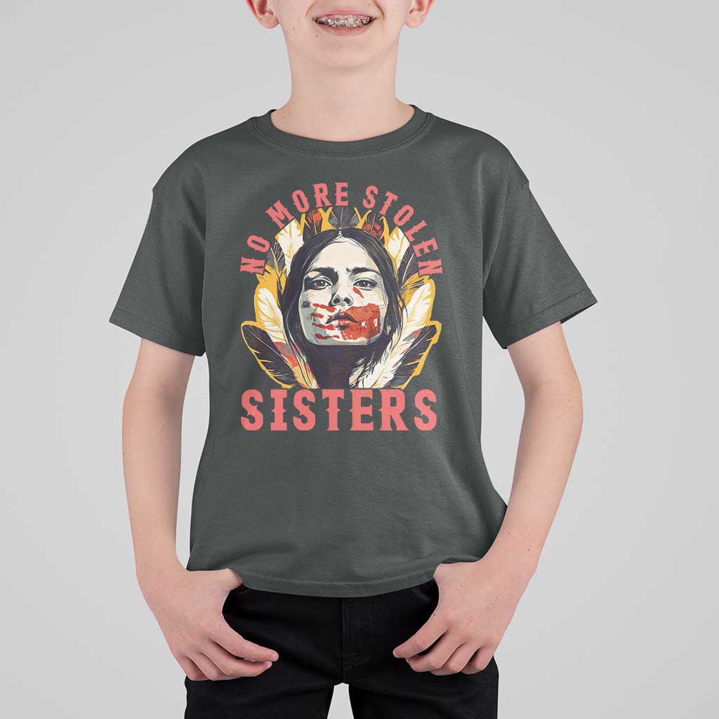 Native American Awareness Gift T Shirt For Kid No More Stolen Sisters MMIW Support