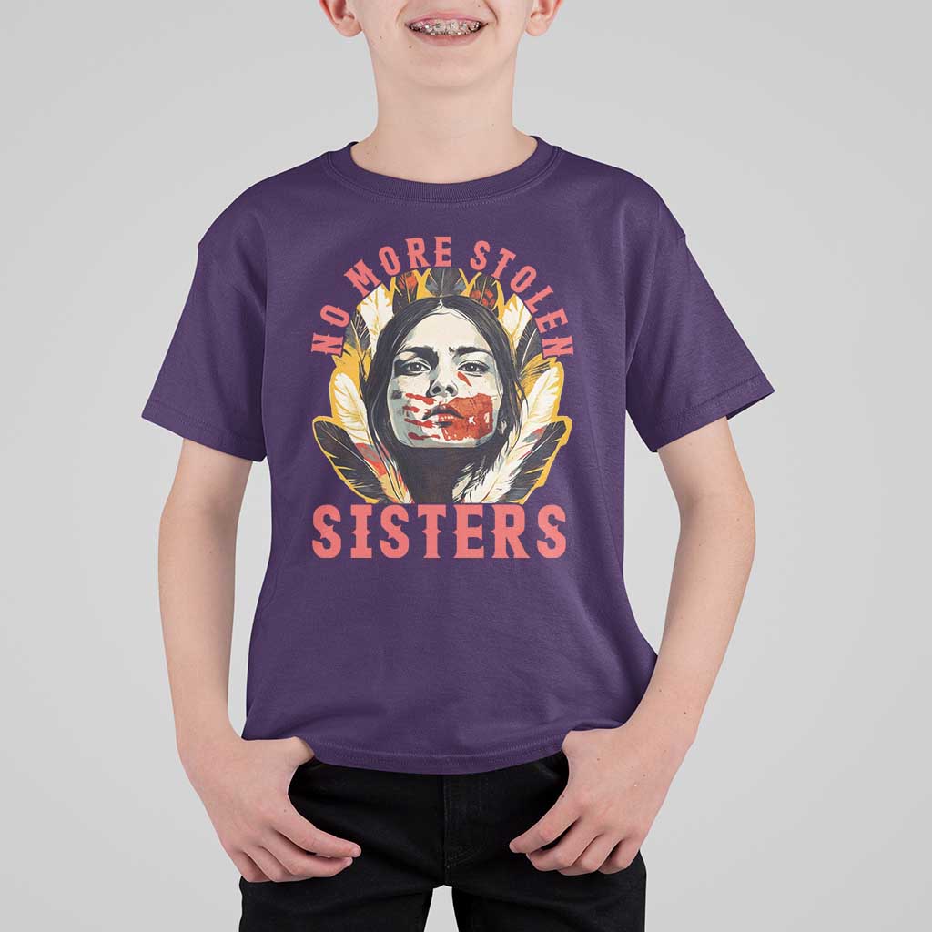 Native American Awareness Gift T Shirt For Kid No More Stolen Sisters MMIW Support